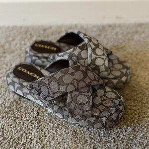 Coach 'Penelope' Logo Bubble Slide Slip On Sandals